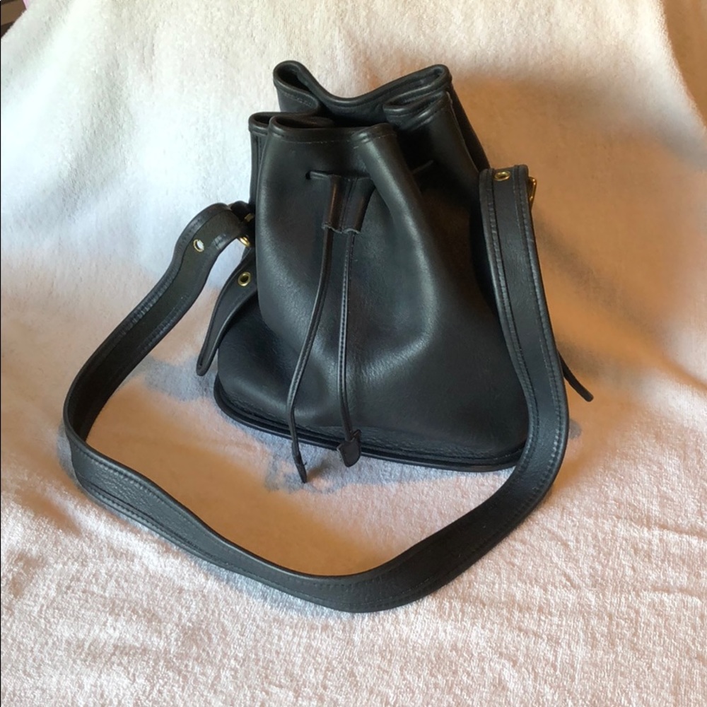 Coach Bucket Lula Legacy Drawstring Vintage Black